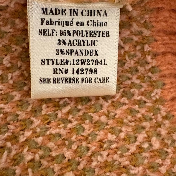 loveriche Abstract Print Multicolor Women's Crewneck Sweater l M - Picture 8 of 11